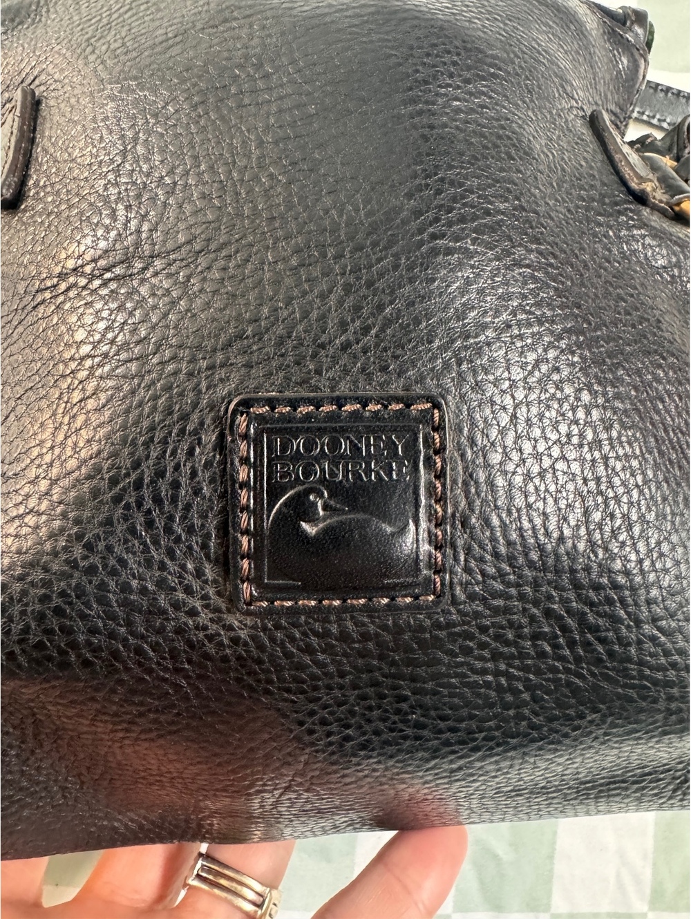 Dooney & Bourke Black Pebbled Leather Crossbody Bag - Picture 2 of 11